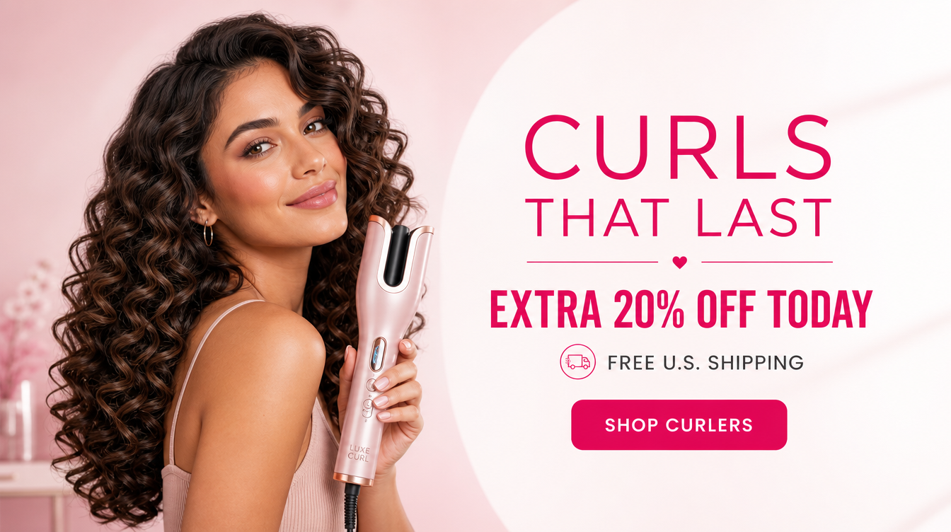 Curls that last extra 20% off banner