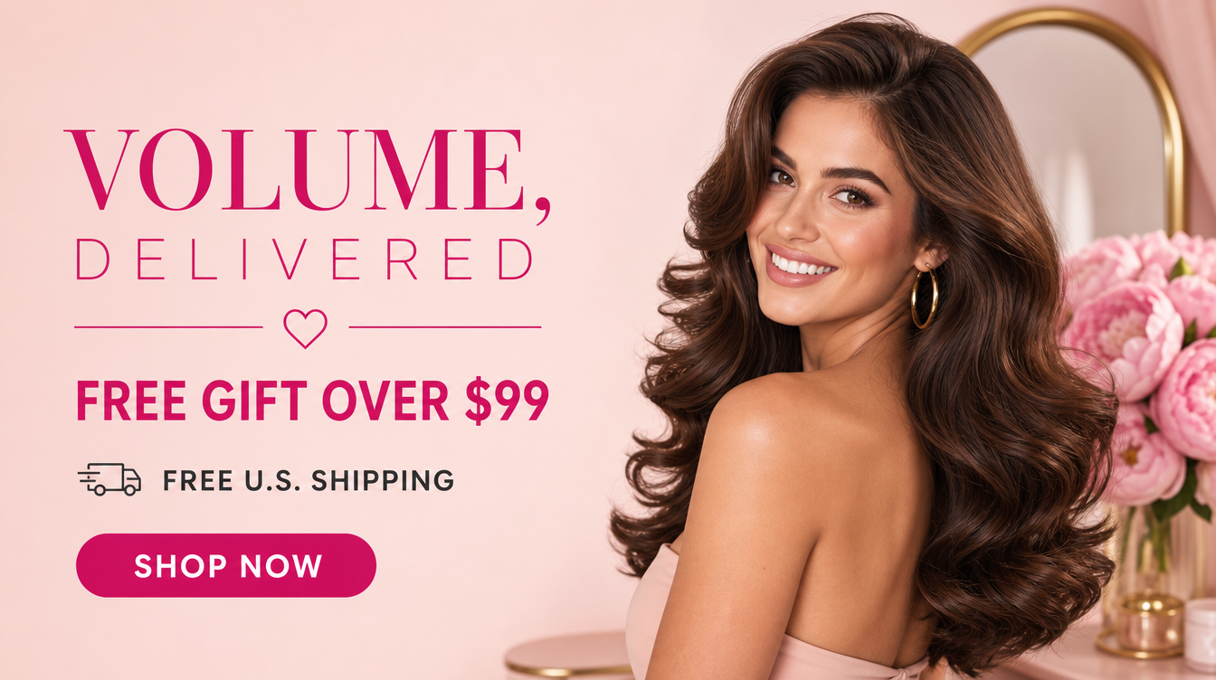 Volume delivered free gift banner