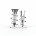 Wavy Acrylic Styling Tool Stand
