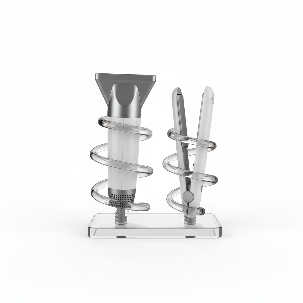 Wavy Acrylic Styling Tool Stand